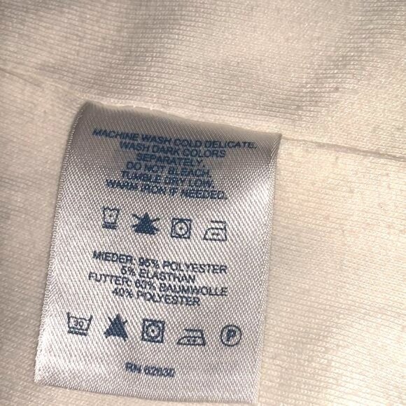 Womens White Lands End Fleece Zip-Up Vest Size L Warm & Soft Polyester Blend - Picture 3 of 11